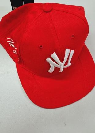 Кепка бейсболка snapback new york yankees червона1 фото