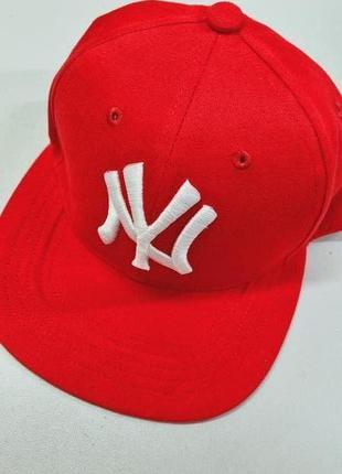 Кепка бейсболка snapback new york yankees червона2 фото