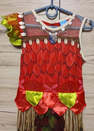 Дитяче плаття, костюм моана, покахонтас, ліс, осінь на 7-8 років4 фото