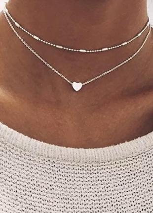 Двойной чокер цепь