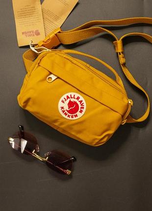 Сумочка fjallraven kanken маленька на плече, канкен, бананка, kanken, сіра, барсетка жіноча, жіноча