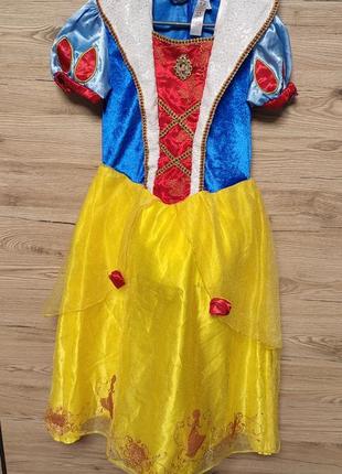 Дитячий костюм, плаття білосніжка, принцеса на 7-8 років