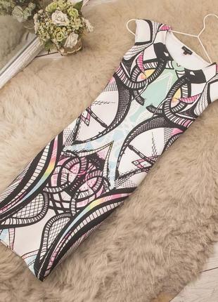 Красивое яркое платье по фигуре от river island рр 8 наш 42