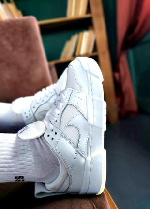 Nike dunk white	кроссовки найк женские аир форс кеды данк данки2 фото