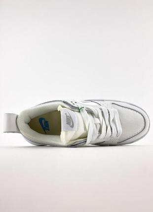 Nike sb dunk white кроссовки женские найк данк кеды4 фото