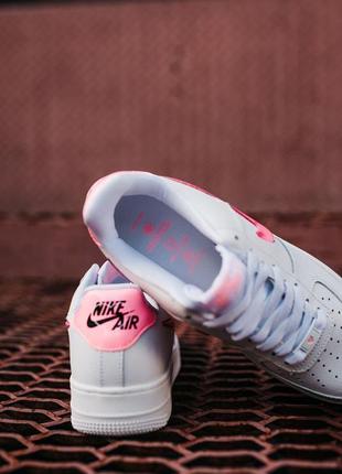 Кроссовки найк женские форсы аир форс кеды обувь взуття nike air force love2 фото