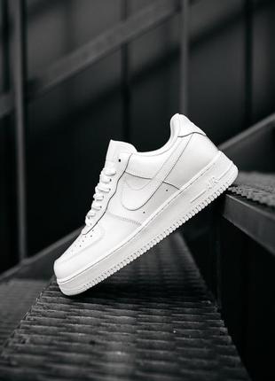 Nike air force full white classic кроссовки найк женские форсы аир форс кеды классические9 фото