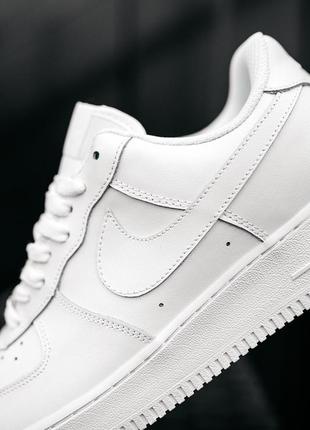 Nike air force full white classic кроссовки найк женские форсы аир форс кеды классические2 фото