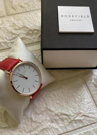Женские наручные часы rosefield красные в подарочной коробочке2 фото