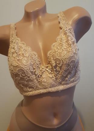 Ажурное белье, бюстгальтер без косточек,  размер 85dd, everyday