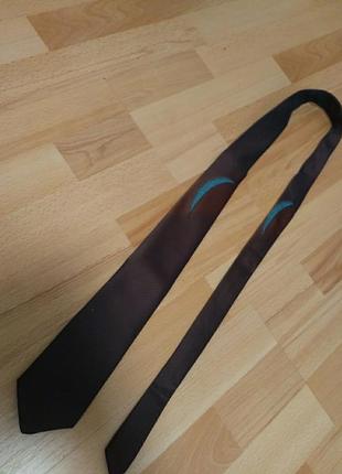 Краватка в смужку з малюнком вінтаж київ6 фото