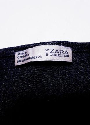 Zara блузка блуза черная с серебряным блеском в стиле бохо р s2 фото
