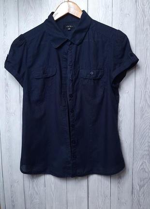 Тонкая летняя блузка, рубашка с коротким рукавом amisu