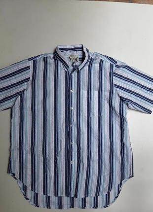 Фирменная хлопковая рубашка xxl