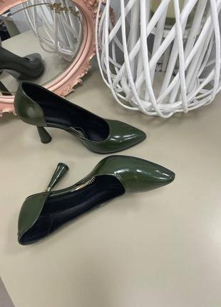 Туфли 🎨 любой цвет лодочки на шпильке женские натуральная кожа замша италия5 фото