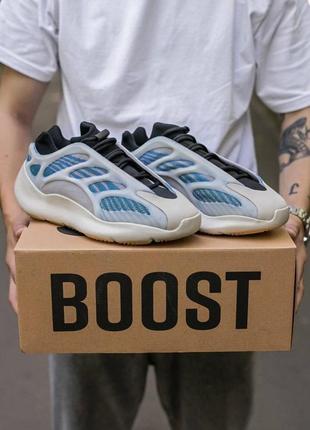 Мужские стильные осенние кроссовки adidas yeezy boost 700 v3 "kyanite"6 фото