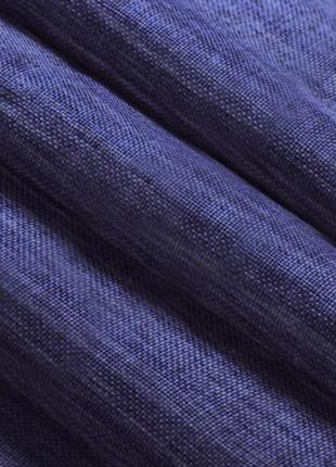 Порт'єрна тканина для штор льон фіолетового кольору2 фото
