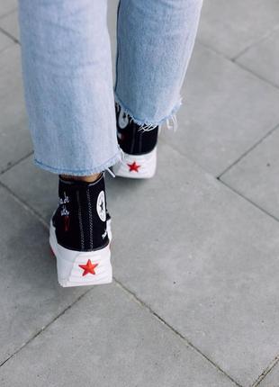 Converse birds star hike valentinas day, жіночі кеди конверс9 фото