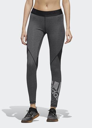 Леггинсы женские для фитнеса adidas alphaskin badge of sport eb3845