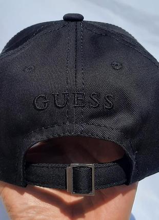 Кепка бейсболка в стиле гесс guess чорна черная4 фото