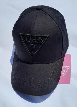 Кепка бейсболка в стиле гесс guess чорна черная5 фото