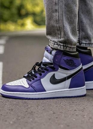 💜nike jordan court purple💜36рр - 45рр🥰, кроссовки весна-осень найк джордан4 фото