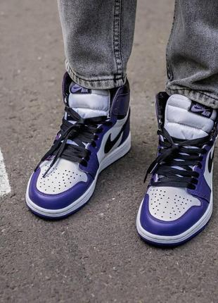 💜nike jordan court purple💜36рр - 45рр🥰, кроссовки весна-осень найк джордан5 фото