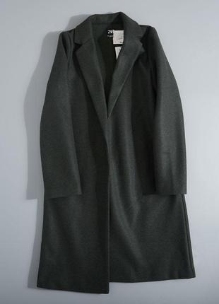 Пальто с воротником с лацканами zara3 фото
