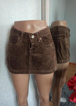 Спідниця велюрова шикарна міні