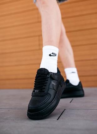 Nike air force shadow black женские кроссовки найк обувь кеды7 фото