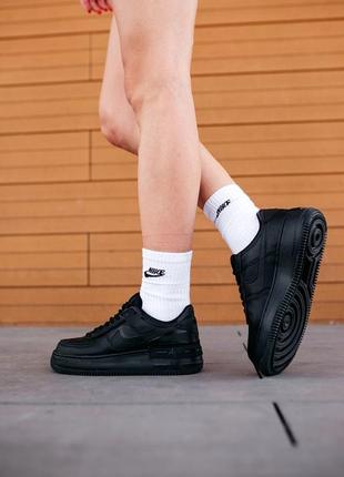 Nike air force shadow black женские кроссовки найк обувь кеды8 фото