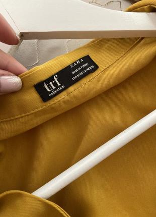 Блуза zara актуального теплого гірчичного , розмір м🌼5 фото