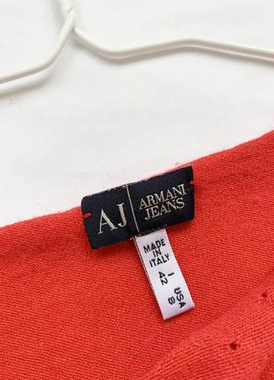 Топ, топик, топік, майка, кроп топ, красный, червоний, вязаный, в'язаний, armani jeans9 фото