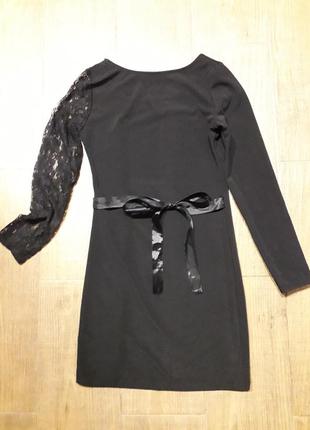 Чорне плаття з кружевом2 фото