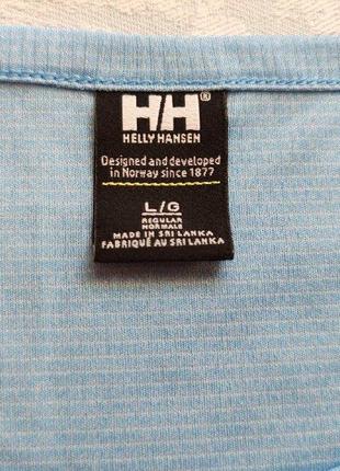 Футболка helly hansen голубого цвета, дышащая легчайшая2 фото