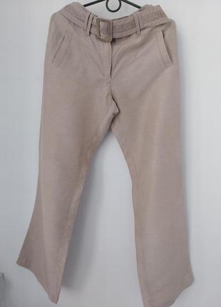 Брюки из льна и шелка apriori.