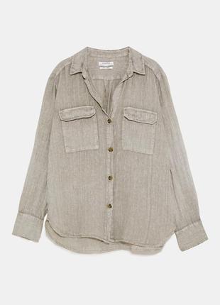 Сорочка zara льон