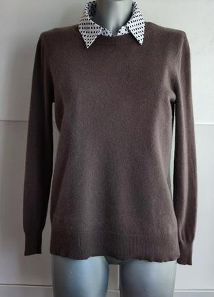 Кашеміровий светр zara кольору кави5 фото