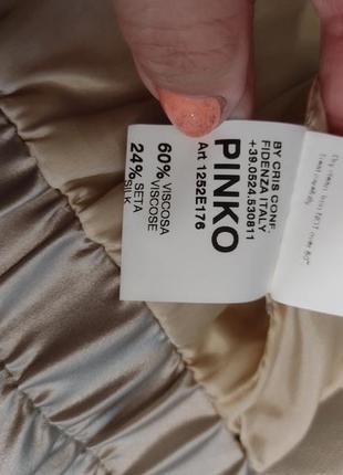 Pinko вітровка шовкова з люррексом, як сорочка5 фото