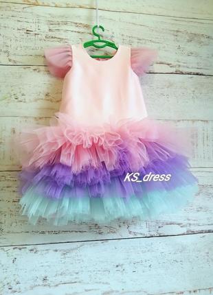 Детское платье, праздничное платье, пышное платье