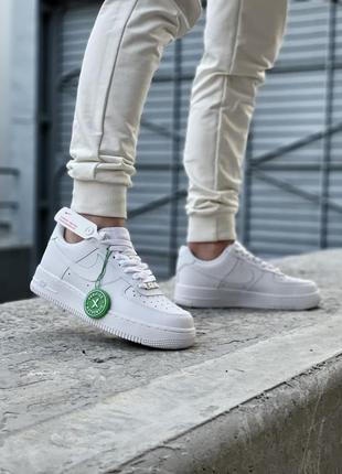 Кроссовки женские nike air force 1 (натуральная кожа)4 фото