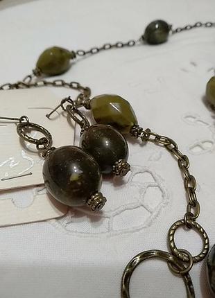 Набор. серьги и ожерелье. 4