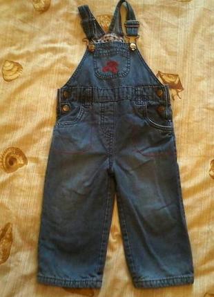 Комбінезон джинсовий на дівчинку розмір 80