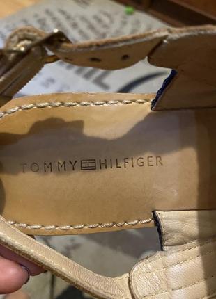 Кожаные босоножки, tommy hilfiger, оригинал!7 фото