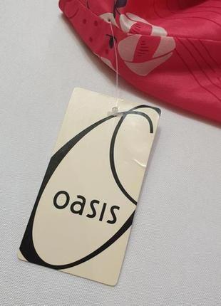 Oasis шовк натуральный шелк цветочный принт м блуза блузка пог 45 см5 фото