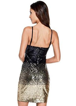 Платье в паетки бренд guess kara sequin glitz mini dress оригинал4 фото