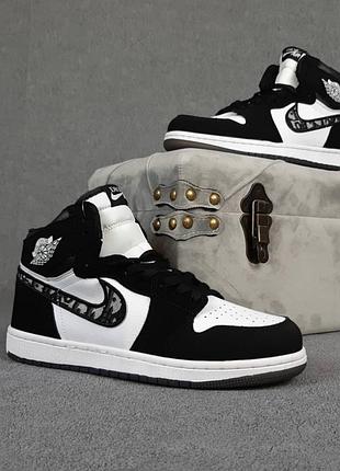 Кроссовки мужские nike JAMES air jordan белые с черным / кросівки чоловічі найк аир джордан сірі кроссы