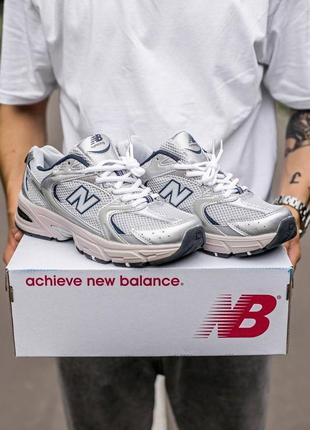 Мужские стильные осенние кроссовки new balance 530 grey\silver6 фото