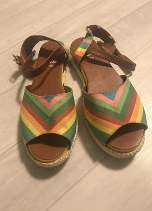 Valentino multicolour sandals сандали босоножки