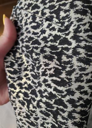Тигровая мини юбка завышена талия6 фото